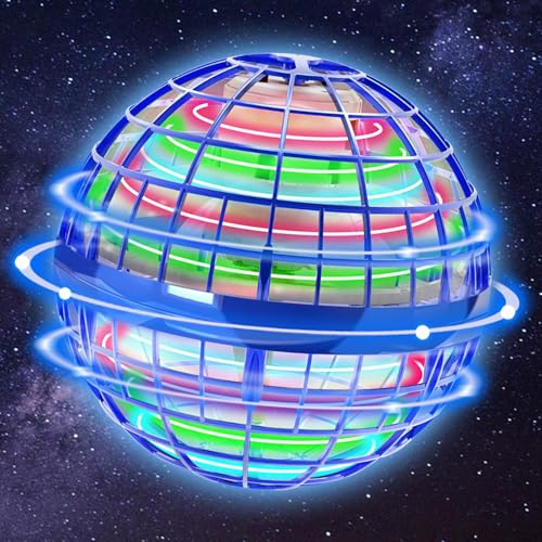 DODARK 2025 Flying Orb Ball Toy - Christmas Novelty Galaxy Boomerang Hand Drone Hover Ball Magic Floating Orbit Mini Outdoor Fidget Toy Stocking Stuffer for Teens Boys Girls Kids (Navy)