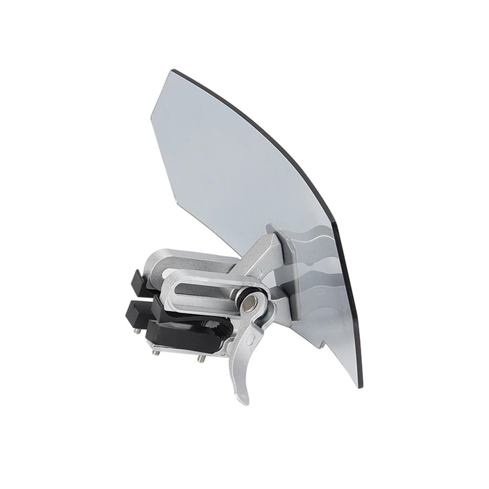 Parabrezza Moto Adatto per BMW R1200GS XADV Tmax Scooter Moto Risorto Clip sul parabrezza Estensione Spoiler Deflettore aria(Black bracket)
