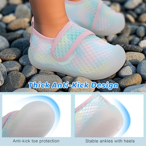 ihuan Baby Toddler Water Shoes Sandals Infant Boys Girls Kids Swim Beach Pool Wide Toe Barefoot Quick Dry Non-Slip Breathable for Summer Surf River4
