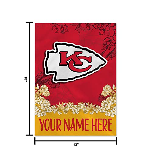 Image of Rico Industries NFL Standard /Primary Personalized 13 inch x 18 inch Double Sided Garden Flag