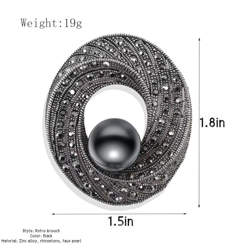 Image of Brooch Pins For Women Fashion Elegant Brooches Lapel Badges Coat Sweater Scarves Shawl Dress Accessory Wedding Party Prom Jewelry