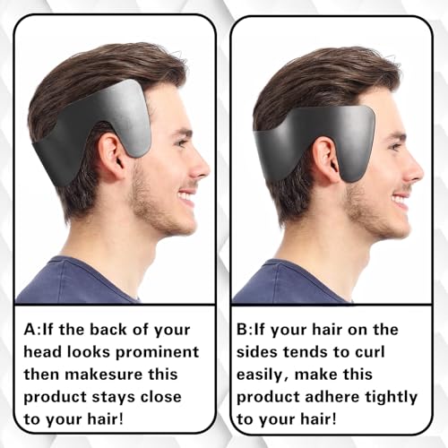 2 herramientas para peinar cabello lateral masculino sin calor miniatura 5