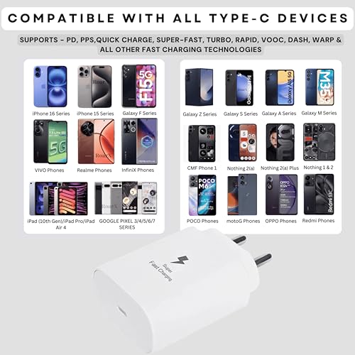 Image of Original 25W Adaptor Compatible with Samsung Z Fold 5 [Black]