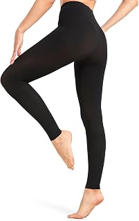 NURCOM Medical Compression Pantyhose for Women & Men, 20-30 mmHg Graduated Support Tights, Opaque Footless Waist High Compression Stockings & Leggings for Varicose Veins, Edema, Swelling, Flight, DVT