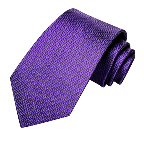 Image of Dubulle Silk Ties Set for Men Formal Paisley Striped Necktie Pocket Square Cufflinks 3PCS Sets Wedding Business Party