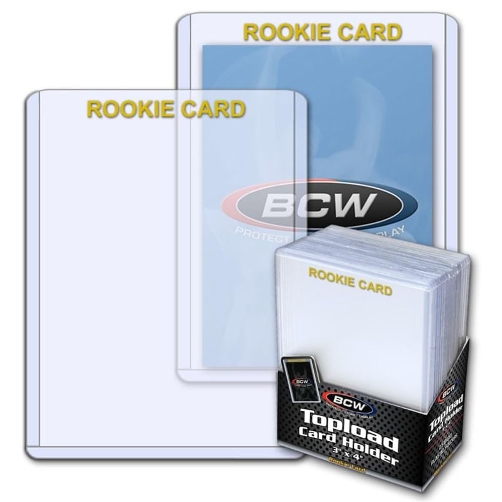 BCW 1-TLCH-RG 3X4 Topload Card Holder - Rookie Imprinted Gold