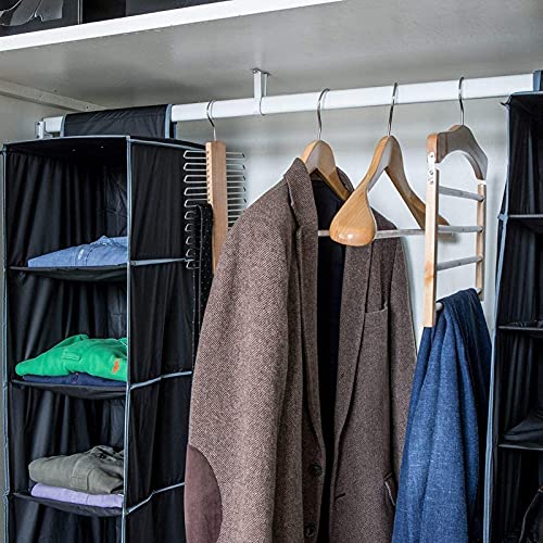 2 Pezzi Portacravatte,Portacravatte di Legno Tie