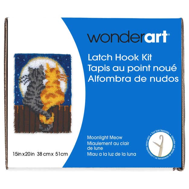Image of Wonderart Latch Hook Yarn, Moonlight Meow