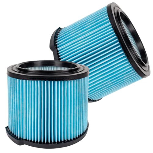 VF3500 HEPA Filter Replacement for Ridgid Shop Vacuum 3/4/4.5 Gallon Wet Dry Portable Vacuums 3-Layer Filters for Ridgid WD3050 WD4070 WD4080 WD4522 WD 4050 4000RV 4500RV (2 PACK)