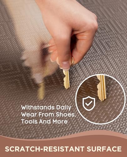 Image of Ophanie Kitchen Mats for Floor, 1 /2 Inch Thick, 20x32 Anti Fatigue Cushioned Mat,Kitchen Rugs,Waterproof,Comfort Ergonomic Standing Mat for Office,Home,Sink with 99+ Pairs of Anti-Slip Bottom Ridges
