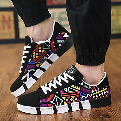 Hbeylia Fashion Sneakers For Women Men Couples Casual Hip Hop Hipster Graffiti Lace Up Low Top Canvas Shoes Comfortable Play Sneakers Walking Driving Sport Running Skateboard Shoes For Boys Girls2