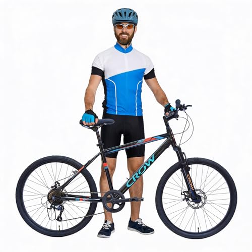 Image of CROW - Globetrotter 7 Speed Gear Cycle for Boys |29 inch T Cycle for Boys 12 to 15 Years| Bicycle for Men Adult |MTB with Front Suspension & Dual disc Brakes | Unisex 29 inch INCH MTB |