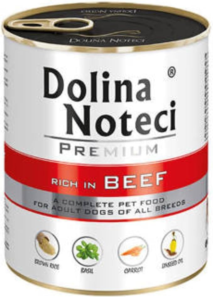 Dolina Noteci Premium – Gluten-Free Wet Dog Food 800g – High Meat Content – Natural Meal for Adult Dogs – No Artificial Additives – Omega 3 & 6 (Cod With Broccoli, 10x800g)