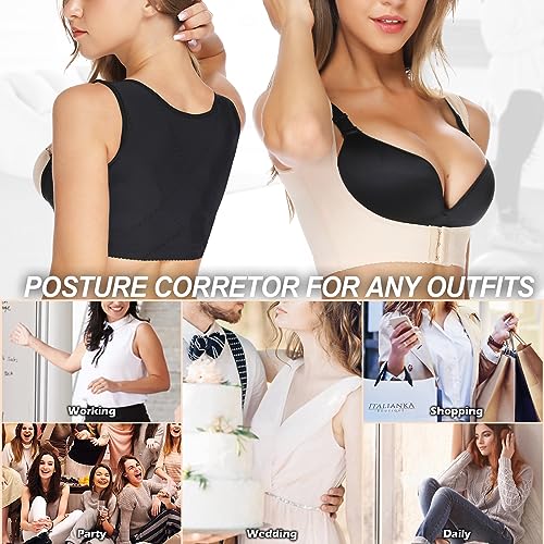 MISS MOLY Chest Brace Push up for Woemn Posture Corrector Shapewear Sleeveless Tops Back Shaper Vest4