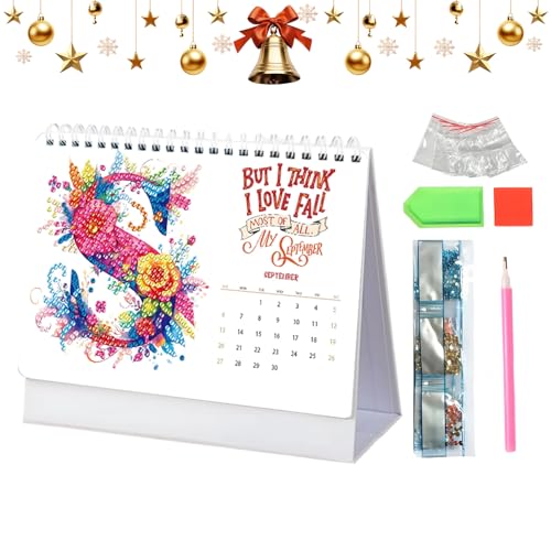 Planificar objetivos sin estrés usando el calendario de escritorio 2026 Gem Art 1