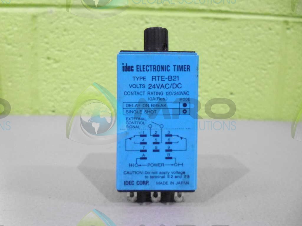 Idec RTE-B21 Electronic Timer Relay RTEB21