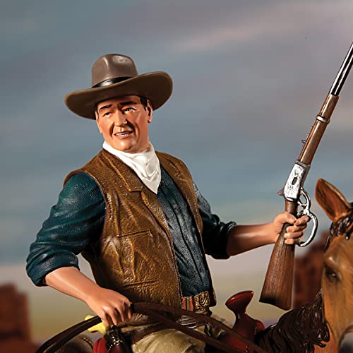 Escultura John Wayne de 40.64 cm pintada a mano miniatura 3
