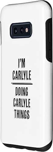 Miniatura 2 de Galaxy S10e I'm CARLYLE Doing CARLYLE Things  Funny Cute - Name Case