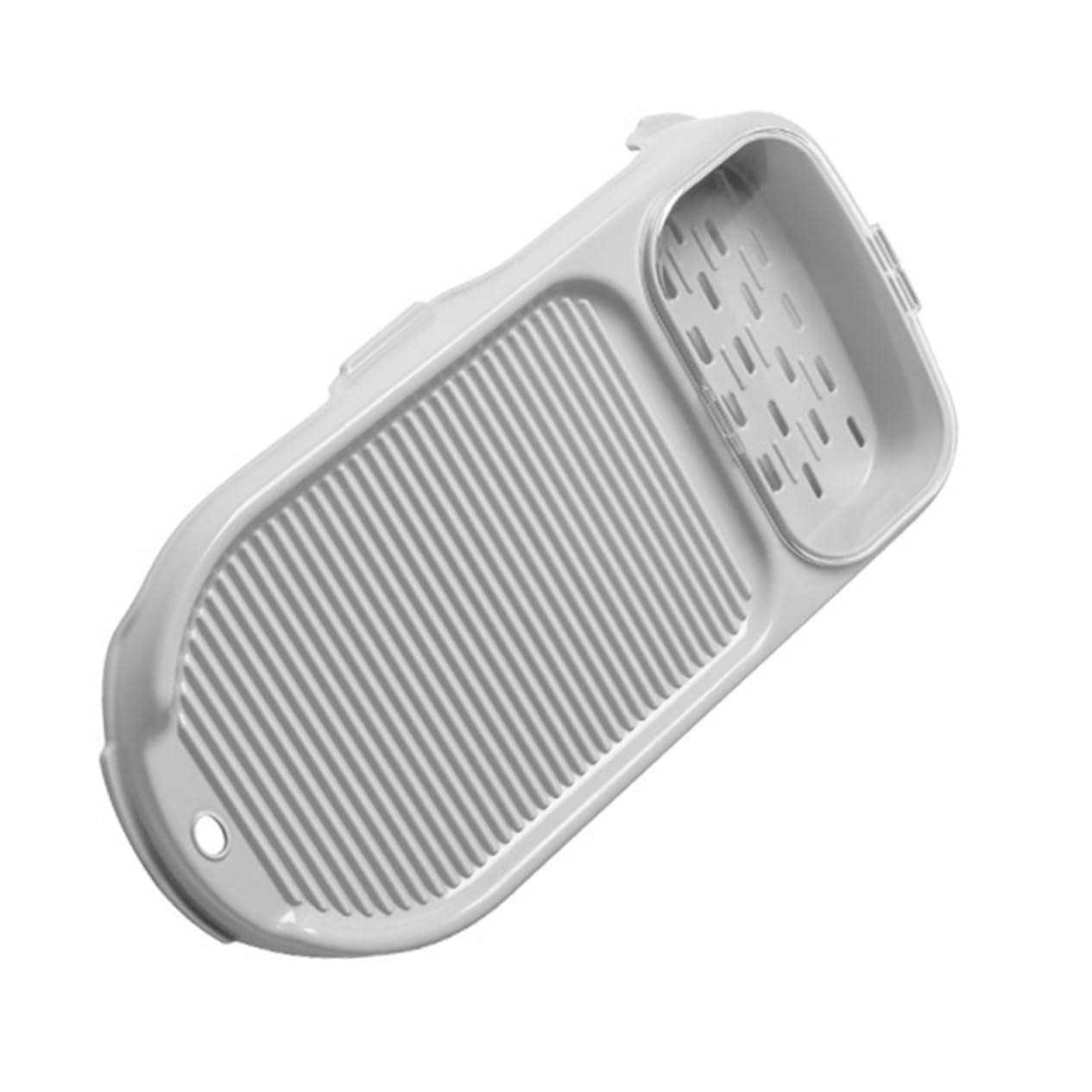 Garneck Thickened Washboard Laundry Sink Washboard with Soap Dish Home Cleaning Tool for Shirts and Clothes Compact and Portable