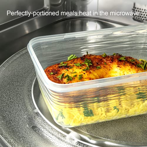 Image of Stretch and Fresh Leak-Proof Food Container Set Stackable, BPA-Free Silicone w /Airtight Lids for Solids, Soups and Sauces, Freezer-Safe Great for Meal Preparation