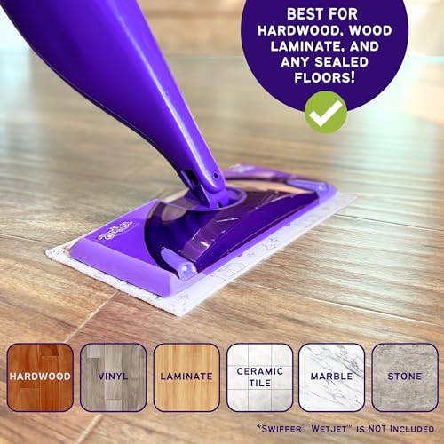 Image of 192 Pack Premium Microfiber Replacement Pads for Swiffer WetJet - Super Absorbent, Lint-Free, Durable-11 inchx5.5 inch, Perfect Fit Swiffer WetJet Mop - Safe on Hardwood, Tile, Vinyl