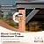 EROMMY 12' X 20' Hardtop Gazebo, Wood Grain Thicker Aluminum Frame Gazebo with Galvanized Steel Roof, Outdoor Permanent Metal Pavilion with Curtains and Nettings for Patio, Backyard, Deck and Lawns