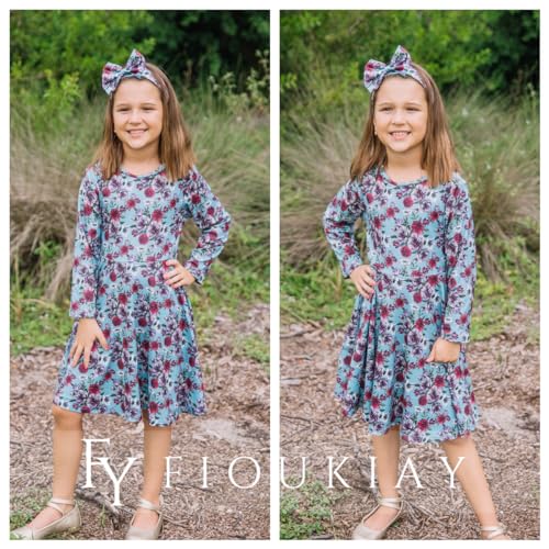 Image of Toddler-Girls-Fall-Clothes-Set Little Girls Highlow Tunic Tops+Leggings Outfit Boutique Clothing