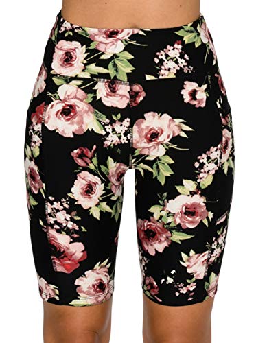 Image of ALWAYS Women's High Waist Bike Shorts - Athletic Workout Tummy Control Stretch Running Yoga Pants