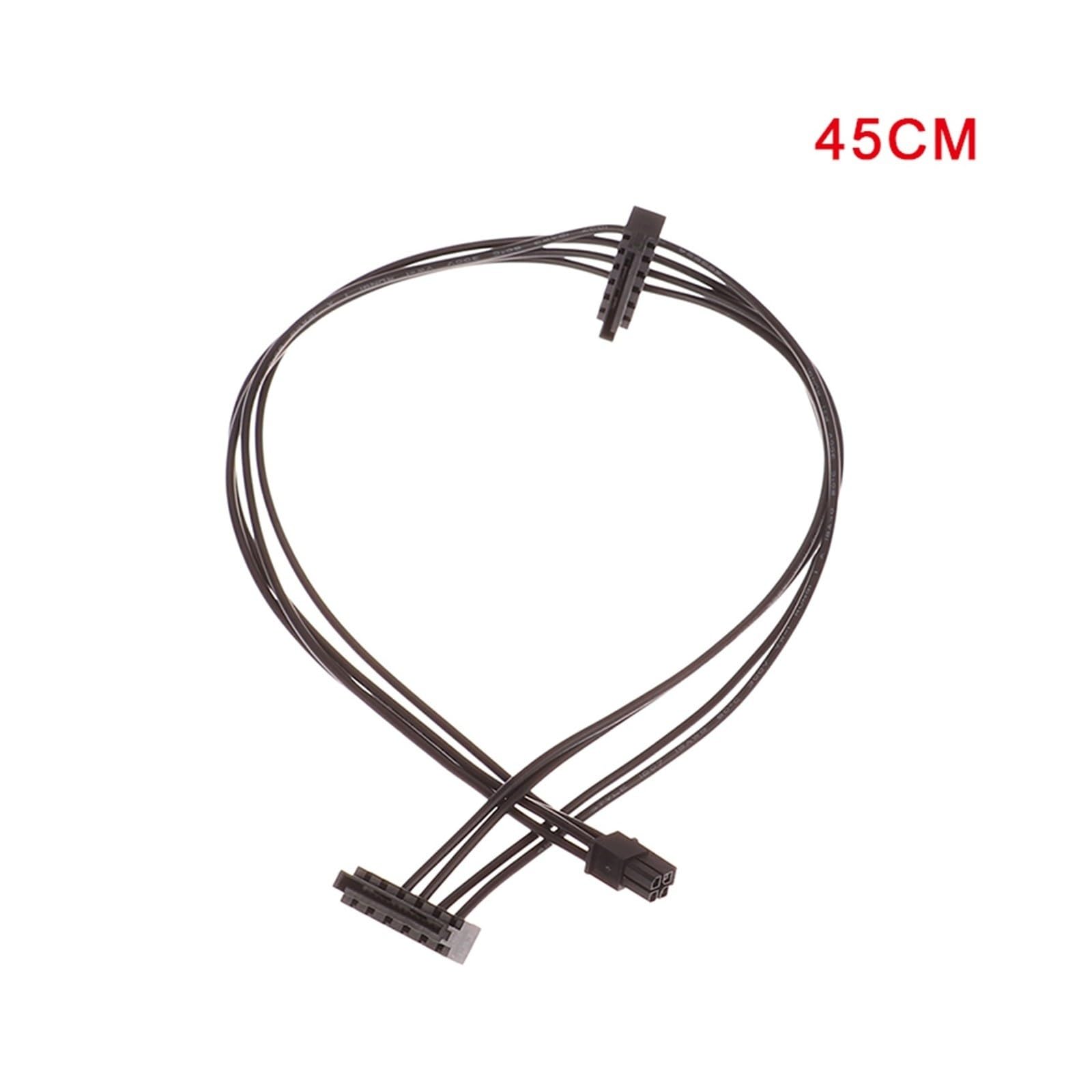 Generico Cavo di alimentazione Mini da 4 pin a 2 SATA 45 cm