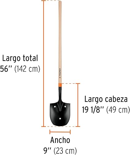 Miniatura 3 de Riego Pala, arroz, 3 agujeros, mango largo