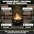 Fire Pit - 32-Inch Outdoor Wood Burning Firepit with Screen, Poker, and Cover - Outdoor Fire Pits for Backyard, Deck, or Patio by Pure Garden (Black)