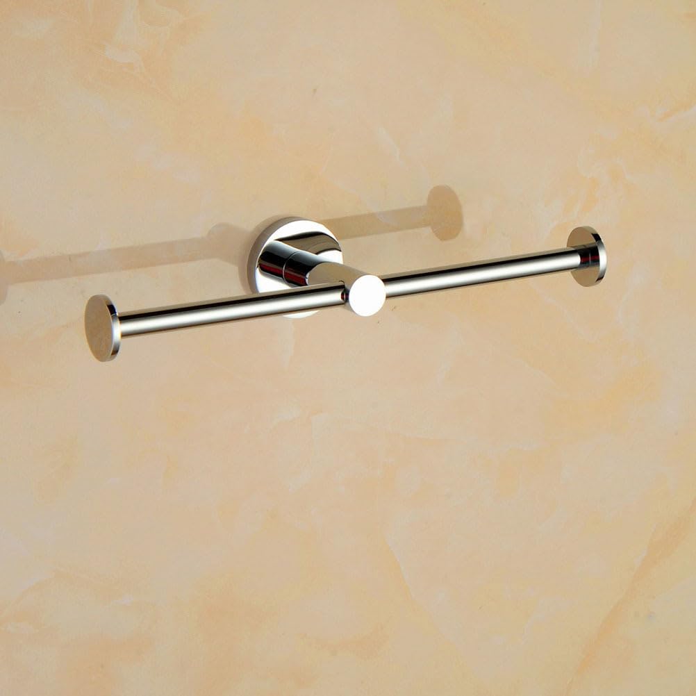Doppelter Toilettenpapierhalter Wandhalterung, 304 Edelstahl Klopapierhalter für Badezimmer und Gäste-WC, Platzsparend & Rostfrei, Perfekt für Familien und Hotels – Silber