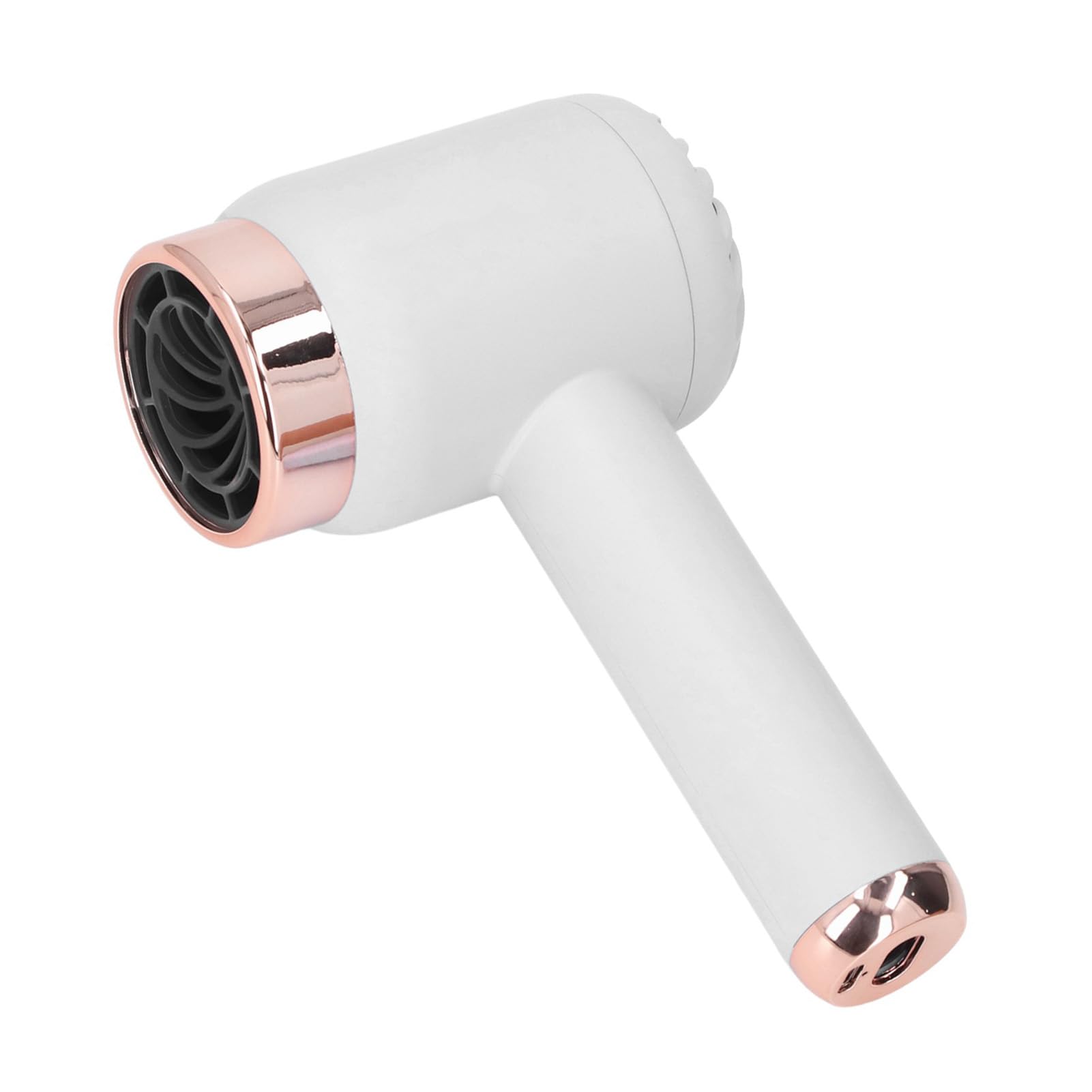 Secador de Pelo Iónico Inalámbrico con Modos Frío y Caliente, Motor de Alta Potencia, Comodidad Inalámbrica para Dormitorio en Casa (Blanco)