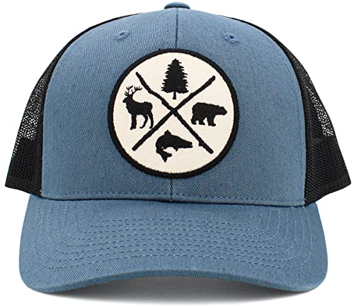 Image of KBETHOS Men's Women's Explore The Outdoors Mountains Scenery Unisex Trucker Baseball Cap
