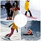 Gosknor 1 Set mit 3stk Snowboard-Stomppads, Schneeweiße Snowboard-Stomp Pads aus Kunststoff rutschfeste Snowboard-Griff-Stomp Pads Modulare Snowboard-Matte Perfektes Snowboard-Zubehör