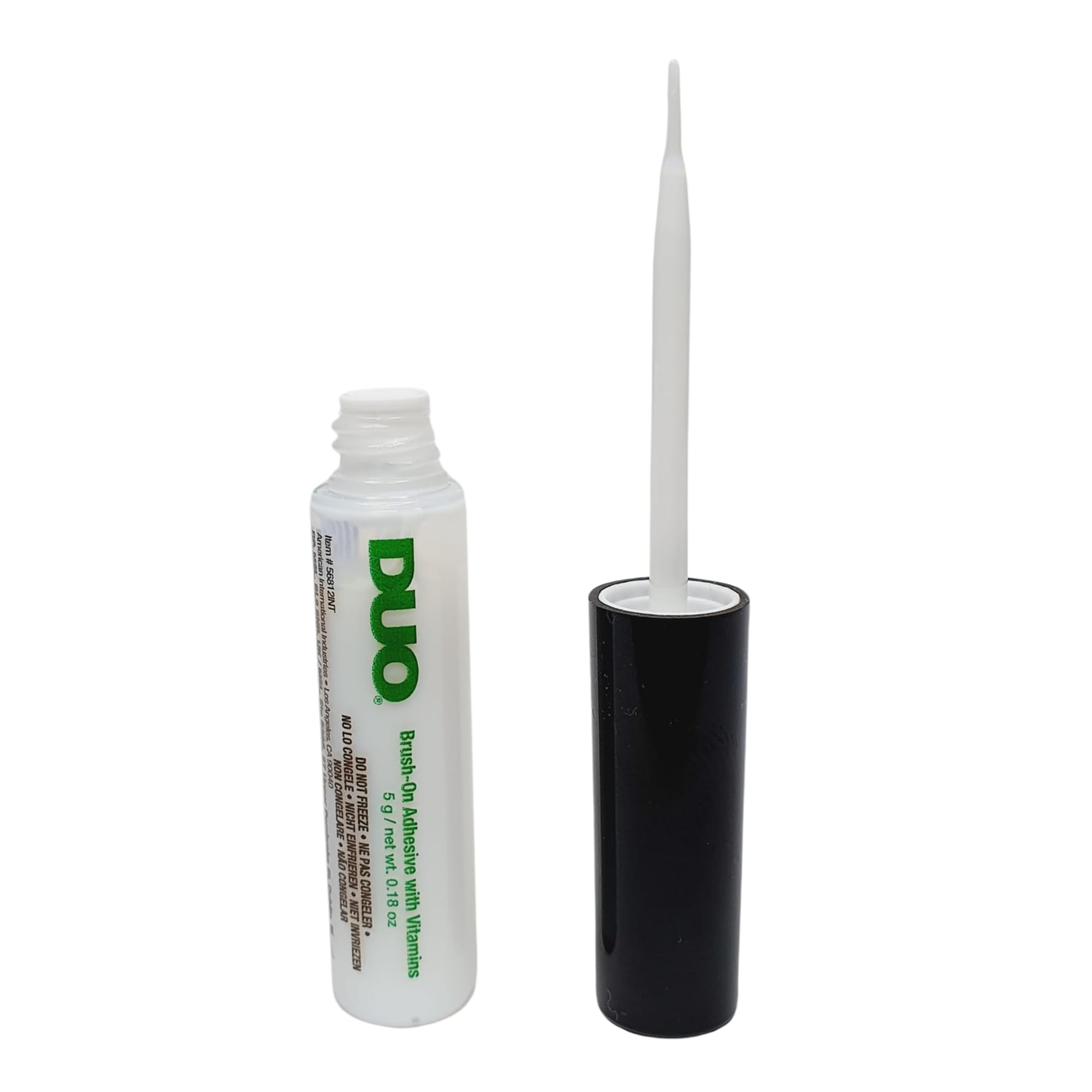 Colla DUO resistente all'acqua per ciglia e sopracciglia, inodore, vegana (1 Duo green)