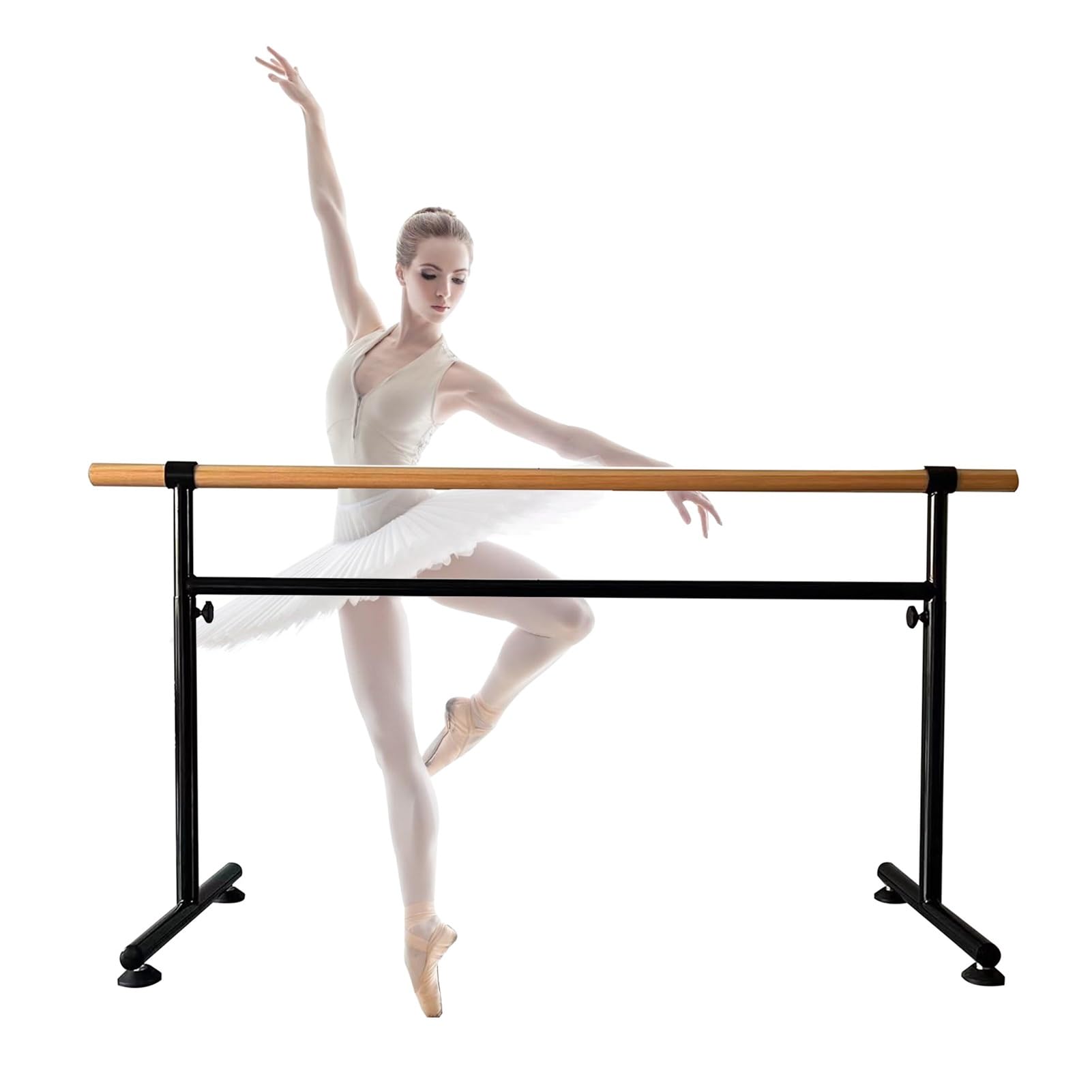 NGDFGR Adjustable Portable Ballet Barre For Home & Gym - Anti-Wobble Dance Stretch Bar For Professional & Beginner Dancers, Perfect For Flexibility & Strength Training,8.2 Ft