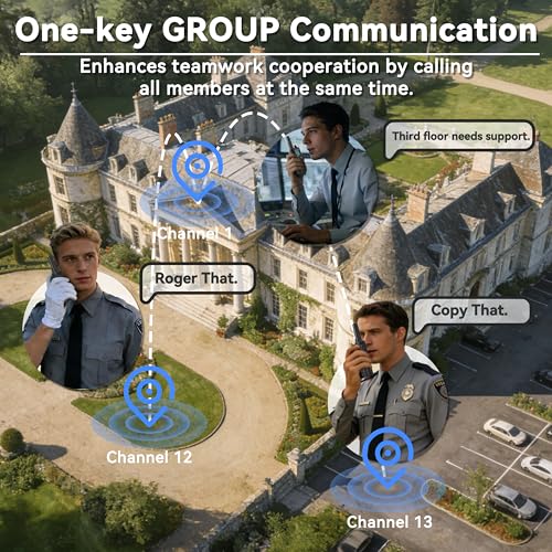 Image of SAMCOM FRS Two Way Radios Set License Free Family Group Call 2 Way Radio | FCC‑certified UHF Two Way Radios 22 Channels with Earpiece Flishlight Dual PTT VOX for Outdoor Restaurant Camping Gifts