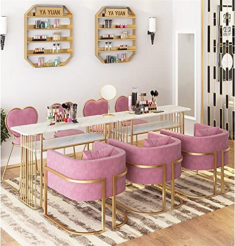 ACYY Maniküre-Nageltisch Und Stuhl Set Single Und Double Manicure Station Einfach Und Modern (Color : Table 140cm) – Bild 4