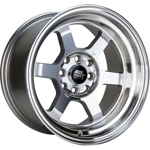 Time Attack 15x8.0 4x100/4x114.3 0 ET 73.1 CB Machined Single Wheel/Rim by MST