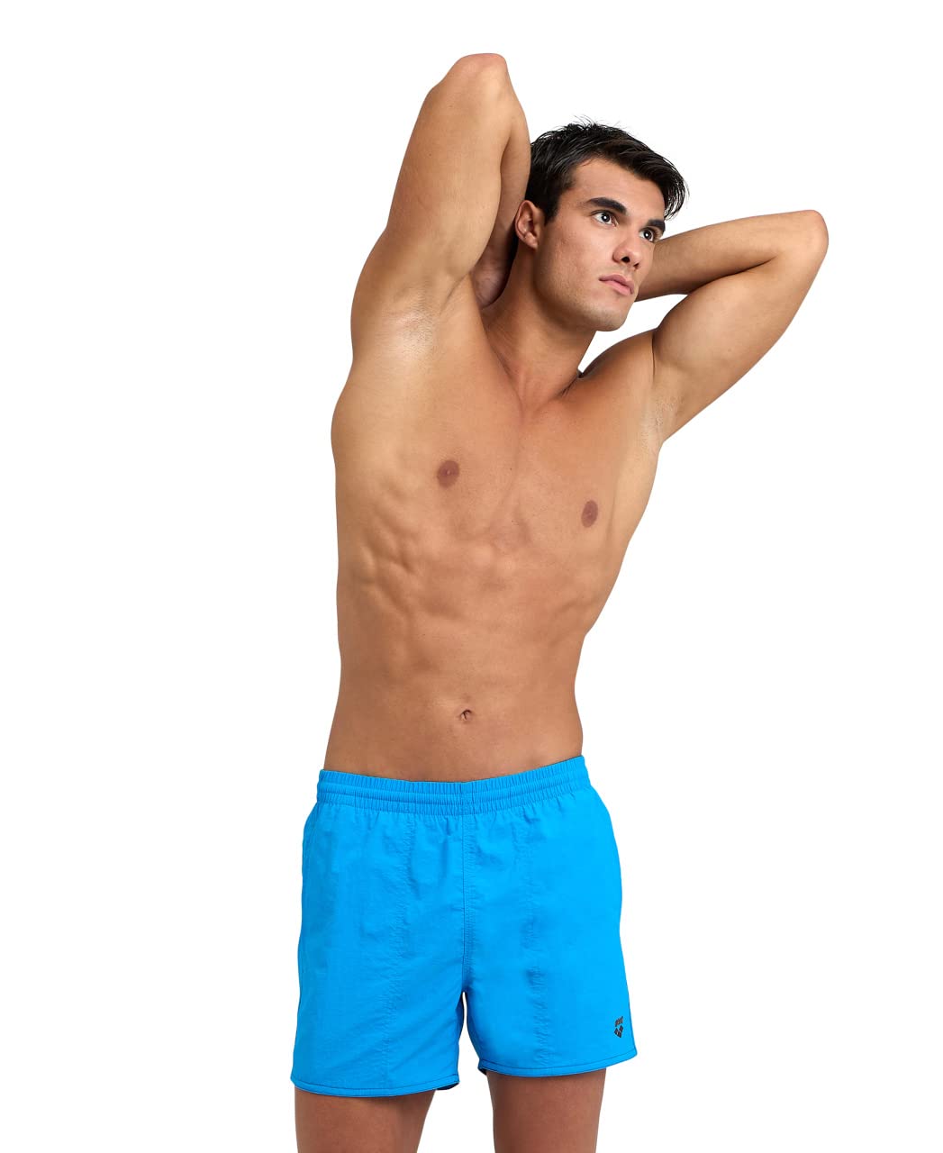 ARENA Bywayx R Men's Sea & Pool Swimsuit, Recycled Quick-Dry Fabric, Mesh Inner Briefs, Side Pockets, Size XL, Turquoise