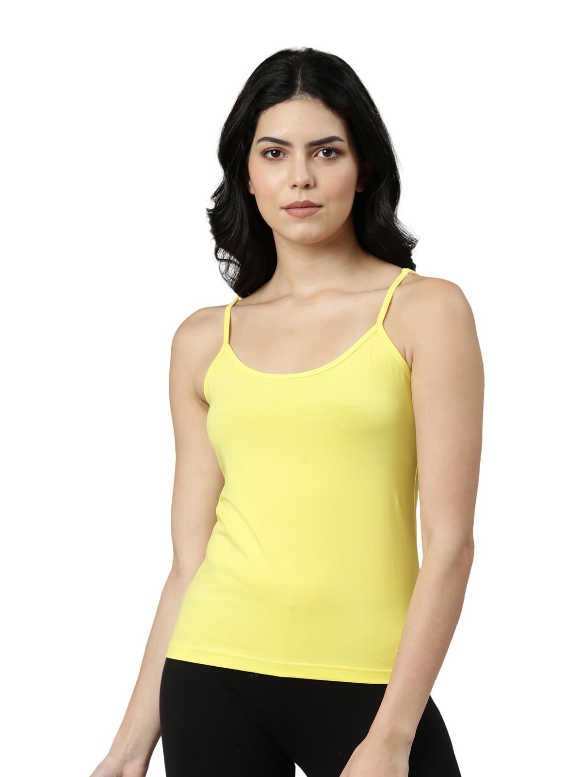 Solid Color Camisole for Women, 100% Cotton Fabric, Regular Fit, Pack of 1