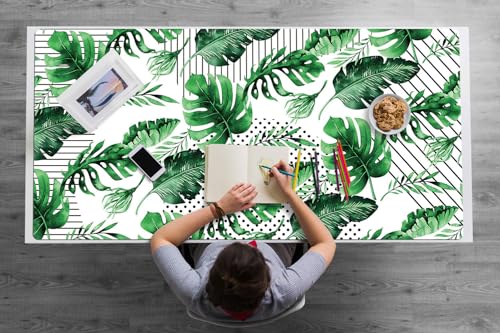 Sous-main de bureau 120x60 cm en vinyle PVC à motifs pour grand espace de travail
