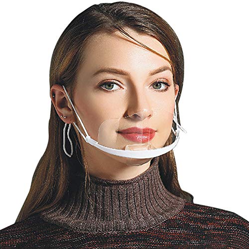 Preisvergleich Produktbild AIEOE 10pcs Transparent Kunststoff Visier - Ideal für Brillenträger Geignet