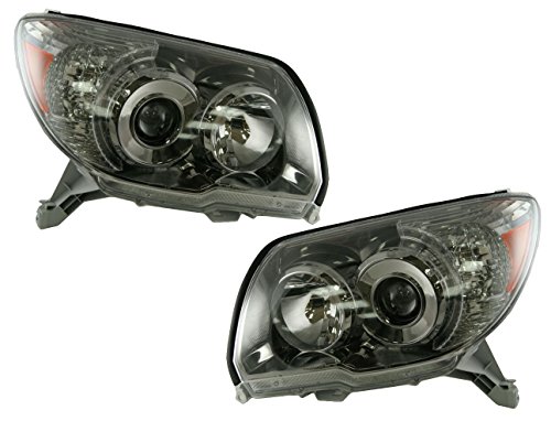 Image of TRQ Headlight Assembly Set TO2502165 TO2503165 Compatible with 2006-2009 Toyota 4Runner
