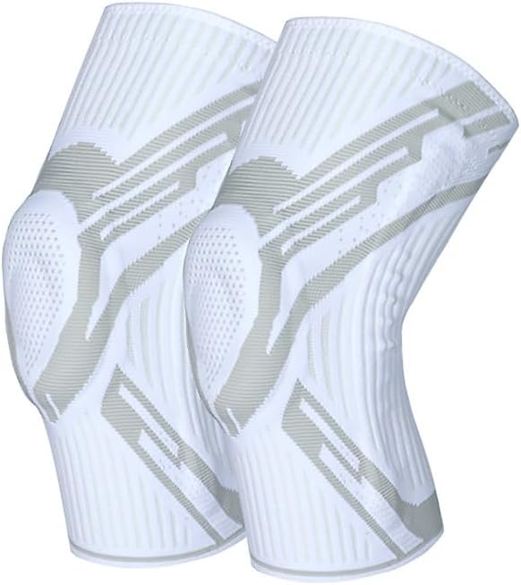 Exercise, Protection Sports Knee Pads Knitted Anti Slip Men's and Women's Shock-Absorbing Outdoor Protective Gear for Fitness, Cycling, Running, Playing Football