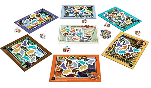 National Parks Get Wild juego de dados familiar miniatura 5