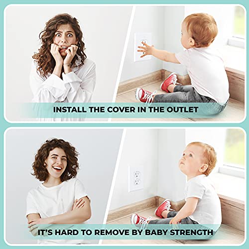 Sungteak Premium Outlet Plugs Covers Childproof-Baby Safety Clear Products-Electrical Protector Caps-Child Proofing Plug Covers For Electrical Outlets (25 Pack) #TOP3