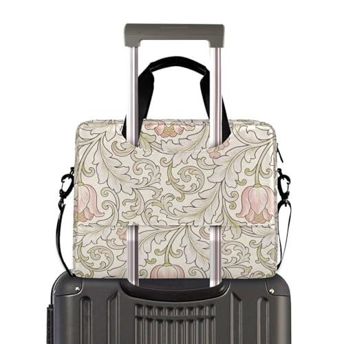 Funda maletín para portátil 15.6 pulg vintage rosa tulipanes miniatura 4