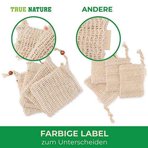TRUE NATURE® Sacchetti per sapone [set da 4 pezzi]...